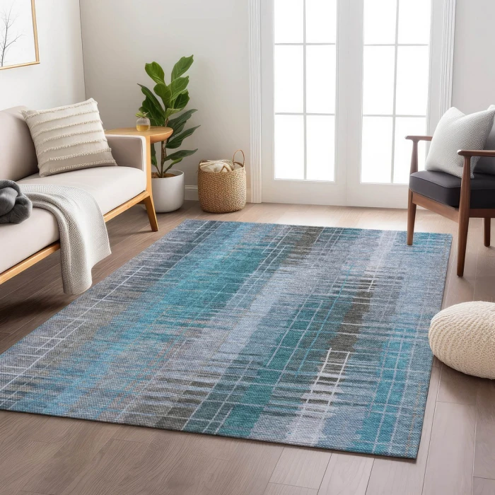Addison Rugs Chantille Teal ACN2261 8ft. x 10ft. Rect. Rug
