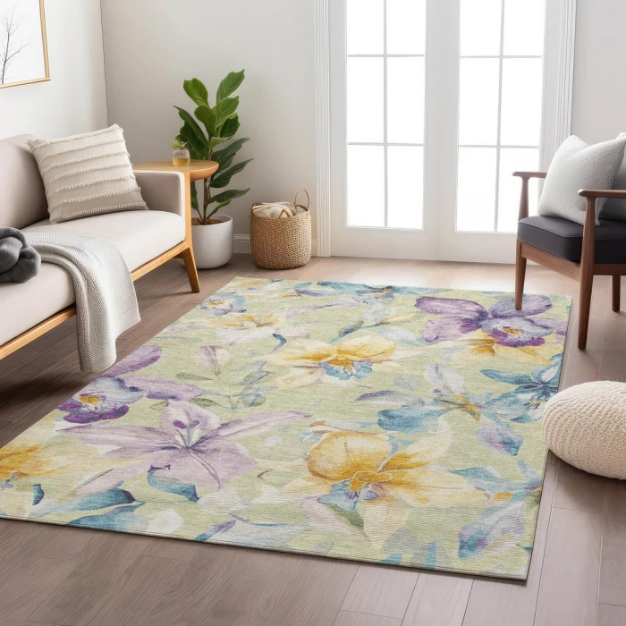 Addison Rugs Chantille Green ACN2262 9ft. x 12ft. Rect. Rug