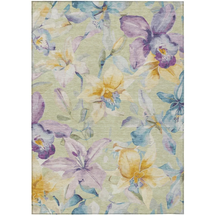 Addison Rugs Chantille Green ACN2262 9ft. x 12ft. Rect. Rug