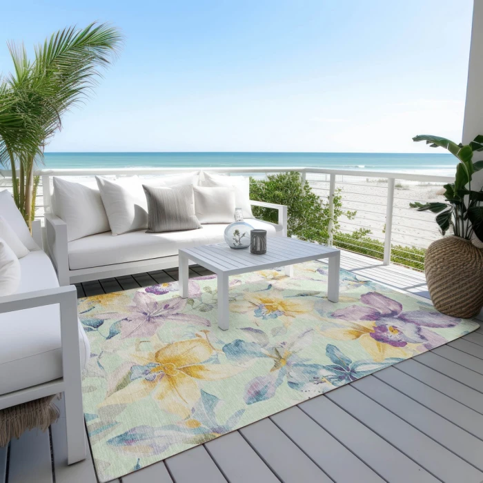 Addison Rugs Chantille Green ACN2262 8ft. x 10ft. Rect. Rug