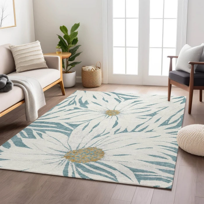 Addison Rugs Chantille Teal ACN2263 5ft. x 7ft.6in. Rect. Rug
