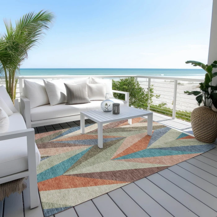 Addison Rugs Chantille Green ACN2265 5ft. x 7ft.6in. Rect. Rug