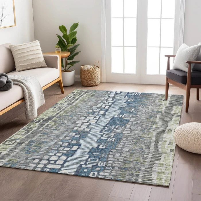 Addison Rugs Chantille Green ACN2268 9ft. x 12ft. Rect. Rug