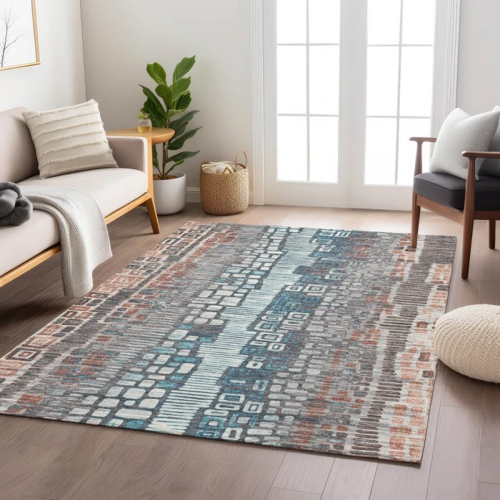 Addison Rugs Chantille Orange ACN2268 9ft. x 12ft. Rect. Rug
