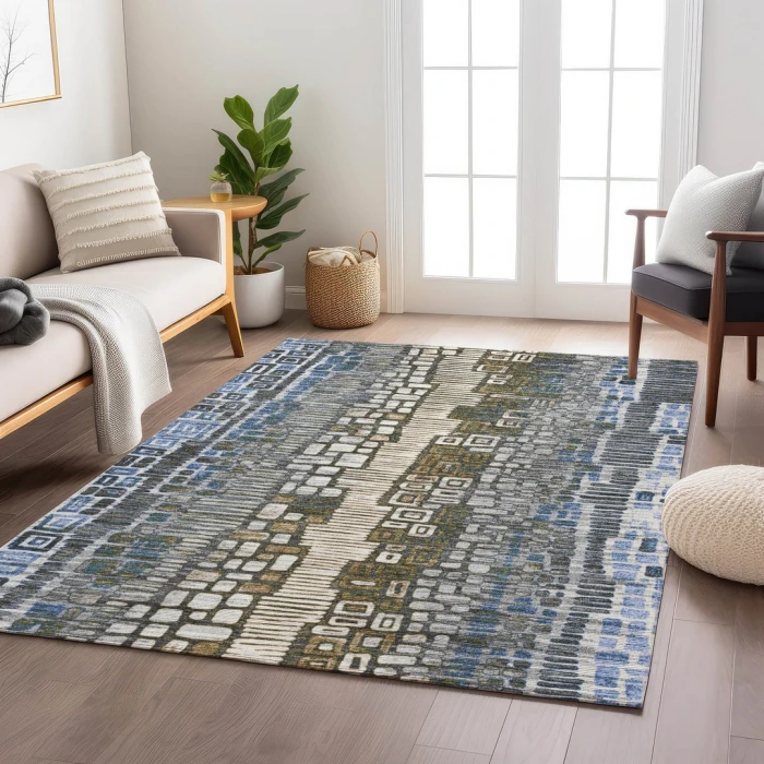 Addison Rugs Chantille Blue ACN2268 9ft. x 12ft. Rect. Rug