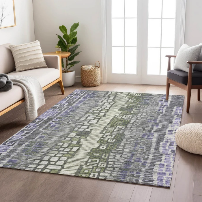 Addison Rugs Chantille Purple ACN2268 9ft. x 12ft. Rect. Rug