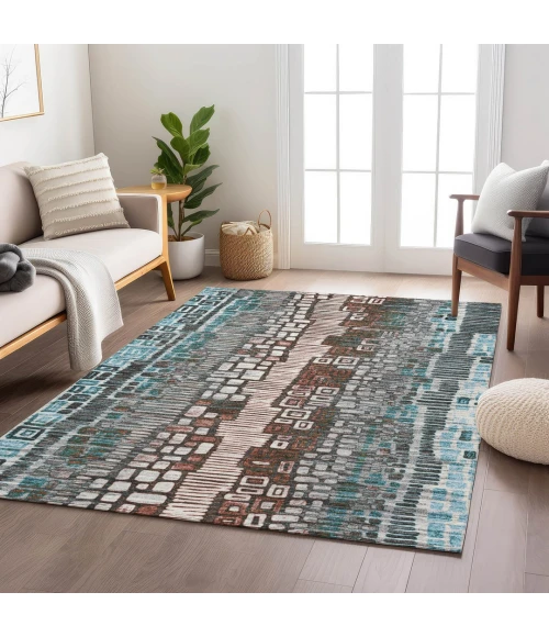 Addison Rugs Chantille Teal ACN2268 5ft. x 7ft.6in. Rect. Rug