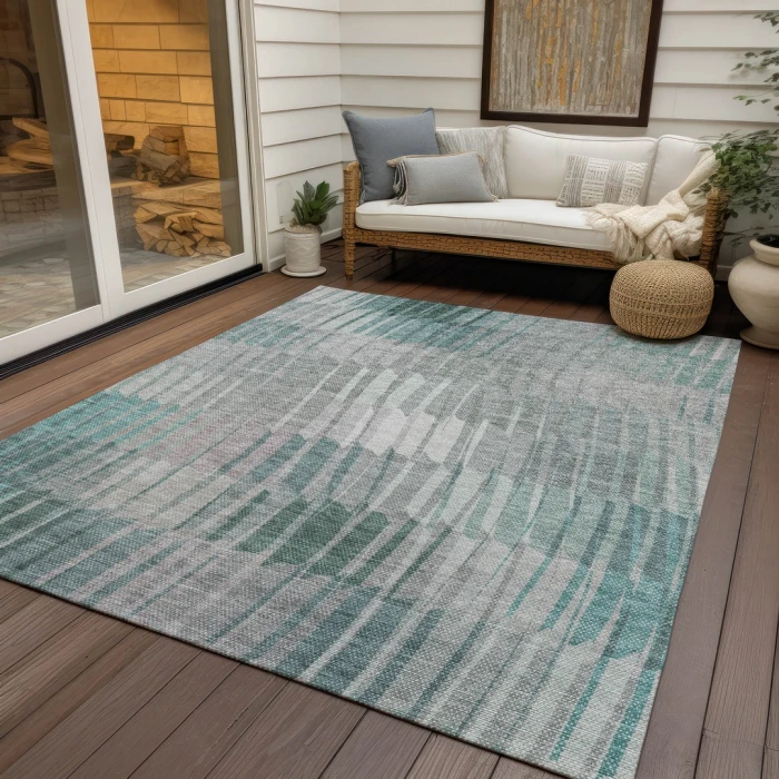 Addison Rugs Chantille Teal ACN2271 9ft. x 12ft. Rect. Rug