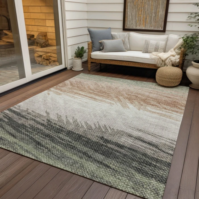 Addison Rugs Chantille Green ACN2272 8ft. x 10ft. Rect. Rug