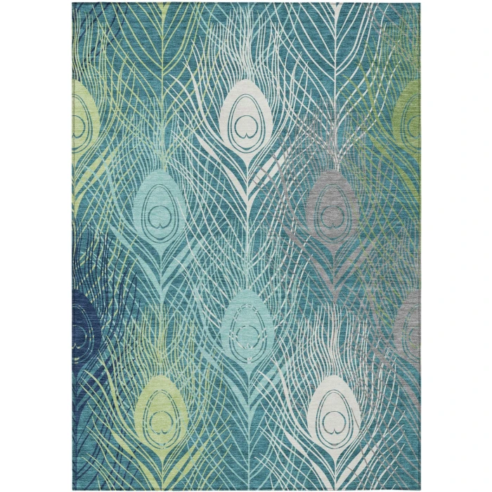 Addison Rugs Chantille Teal ACN2273 5ft. x 7ft.6in. Rect. Rug