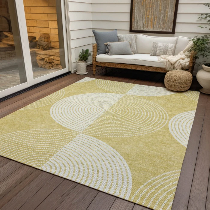 Addison Rugs Chantille Gold ACN2275 5ft. x 7ft.6in. Rect. Rug