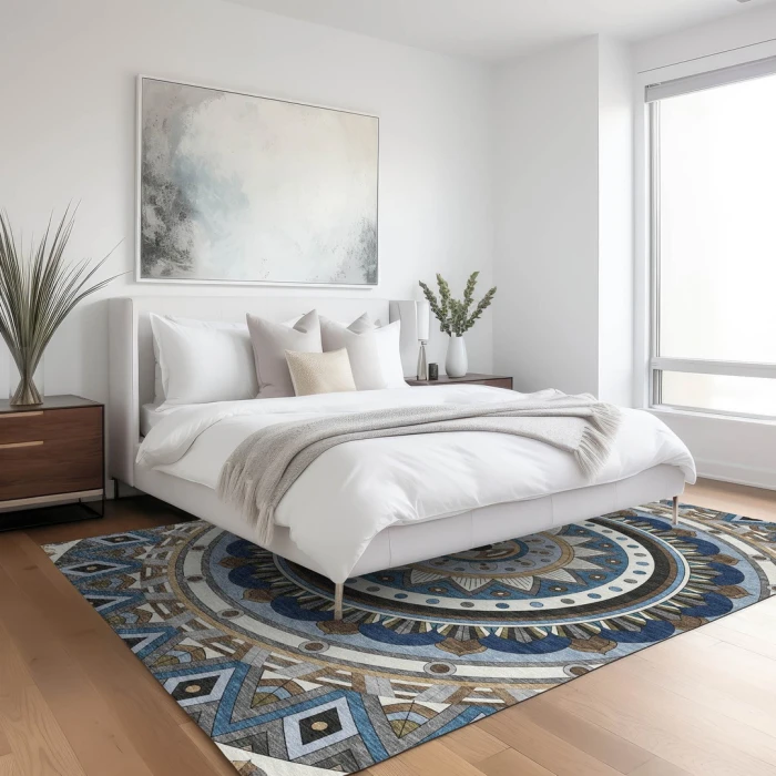 Addison Rugs Chantille Blue ACN2277 9ft. x 12ft. Rect. Rug