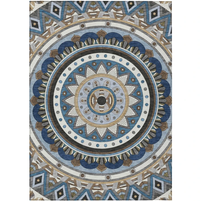 Addison Rugs Chantille Blue ACN2277 9ft. x 12ft. Rect. Rug