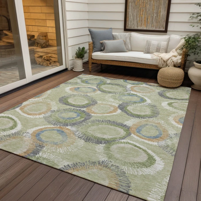 Addison Rugs Chantille Green ACN2278 9ft. x 12ft. Rect. Rug