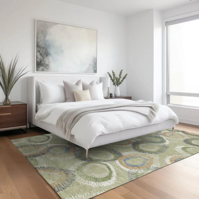 Addison Rugs Chantille Green ACN2278 9ft. x 12ft. Rect. Rug