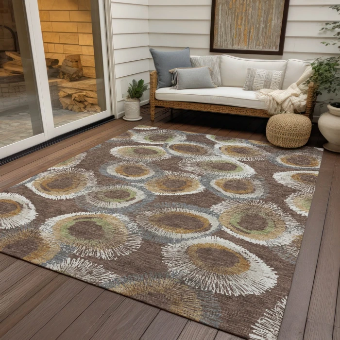 Addison Rugs Chantille Brown ACN2278 5ft. x 7ft.6in. Rect. Rug