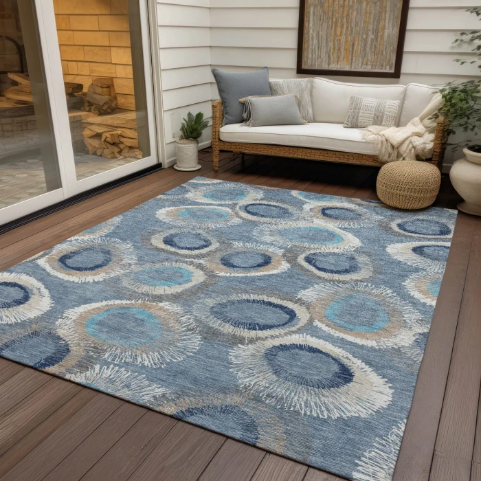 Addison Rugs Chantille Blue ACN2278 9ft. x 12ft. Rect. Rug