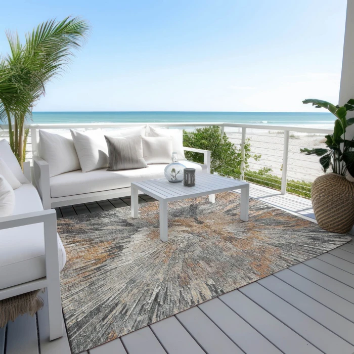Addison Rugs Chantille Orange ACN2283 5ft. x 7ft.6in. Rect. Rug