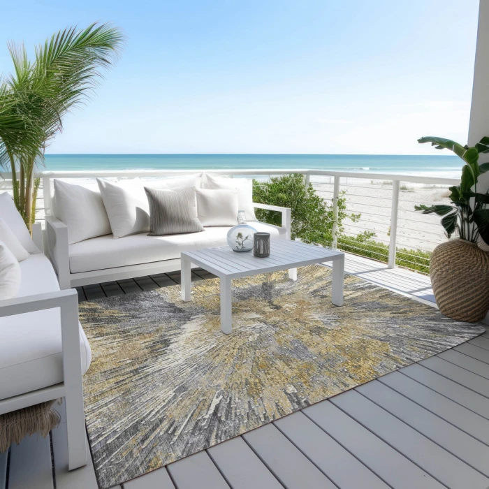 Addison Rugs Chantille Gold ACN2283 8ft. x 10ft. Rect. Rug
