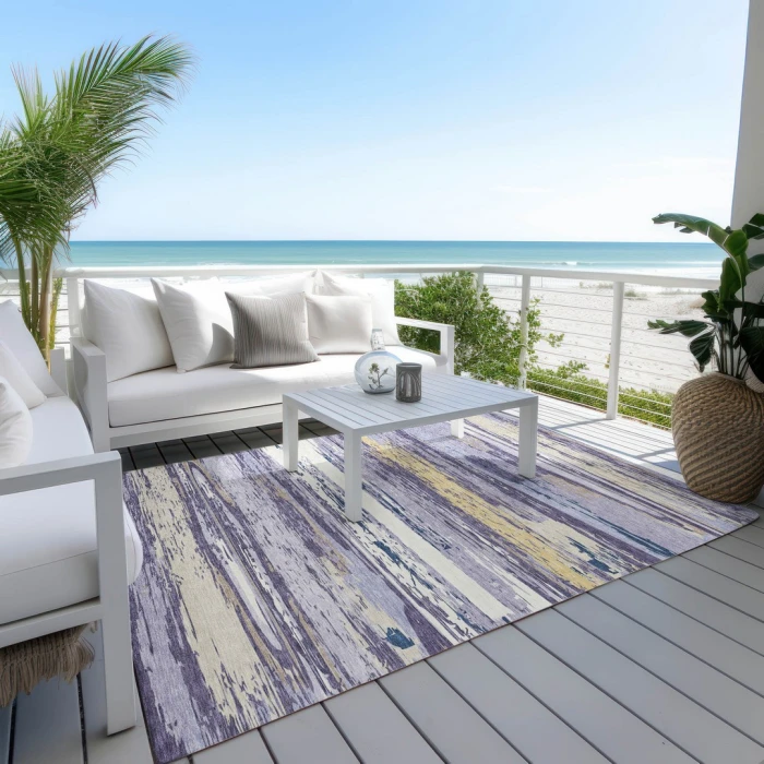 Addison Rugs Chantille Purple ACN2287 8ft. x 10ft. Rect. Rug