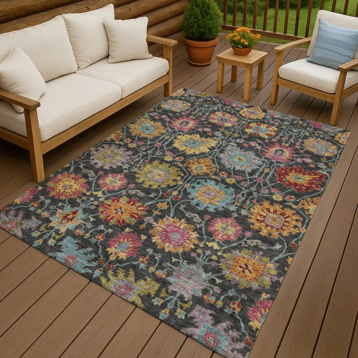 Addison Rugs Chantille Black ACN2288 9ft. x 12ft. Rect. Rug