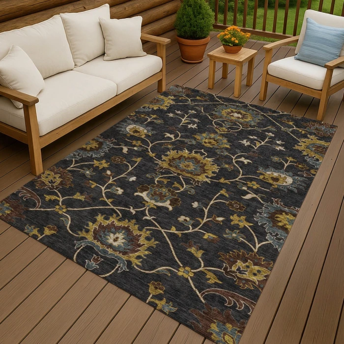 Addison Rugs Chantille Black ACN2290 5ft. x 7ft.6in. Rect. Rug