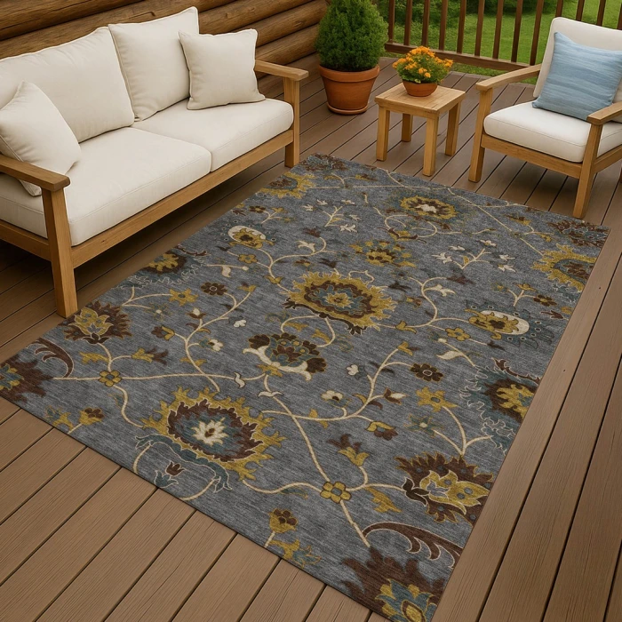 Addison Rugs Chantille Gray ACN2290 5ft. x 7ft.6in. Rect. Rug