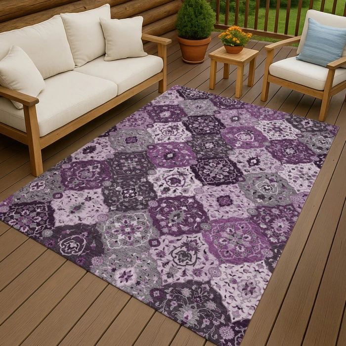 Addison Rugs Chantille Purple ACN2292 5ft. x 7ft.6in. Rect. Rug