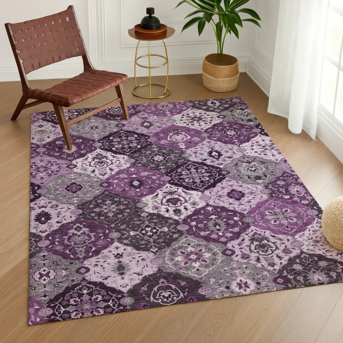 Addison Rugs Chantille Purple ACN2292 5ft. x 7ft.6in. Rect. Rug