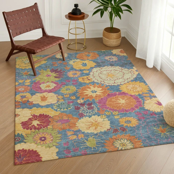 Addison Rugs Chantille Blue ACN2293 9ft. x 12ft. Rect. Rug