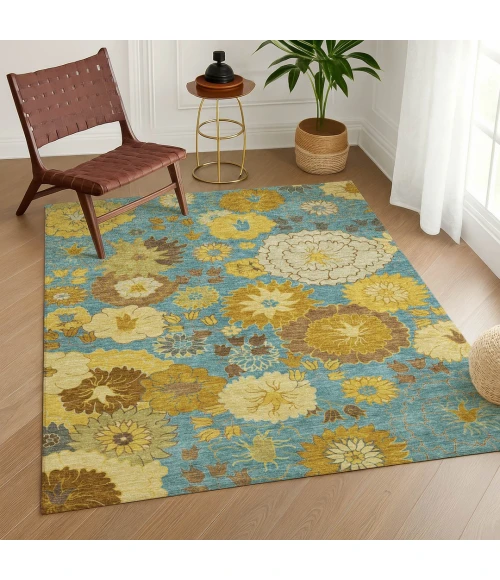 Addison Rugs Chantille Teal ACN2294 8ft. x 10ft. Rect. Rug