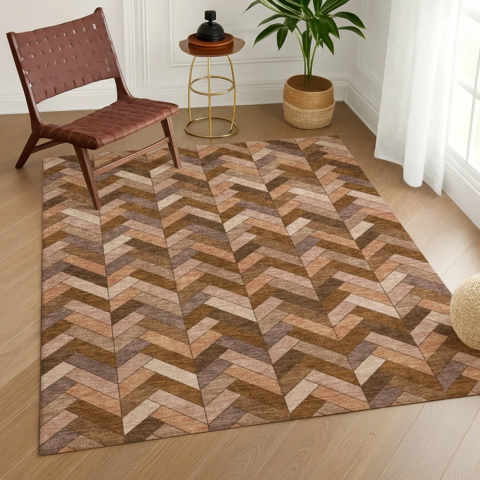 Addison Rugs Chantille Orange ACN2296 8ft. x 10ft. Rect. Rug