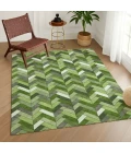 Addison Rugs Chantille Green ACN2296 9ft. x 12ft. Rect. Rug