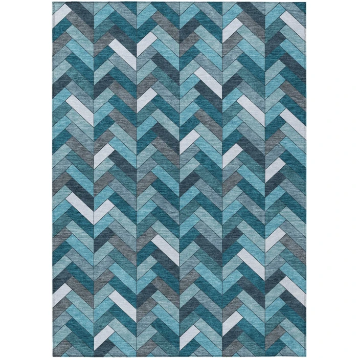 Addison Rugs Chantille Teal ACN2296 8ft. x 10ft. Rect. Rug