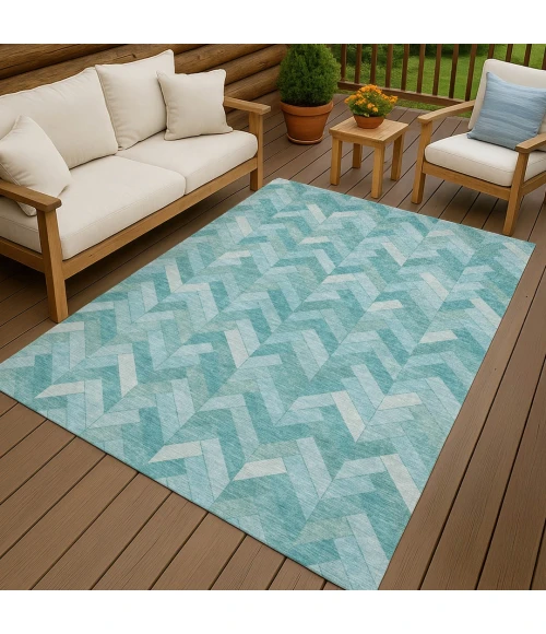 Addison Rugs Chantille Teal ACN2297 5ft. x 7ft.6in. Rect. Rug