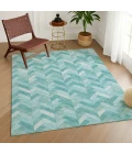 Addison Rugs Chantille Teal ACN2297 5ft. x 7ft.6in. Rect. Rug