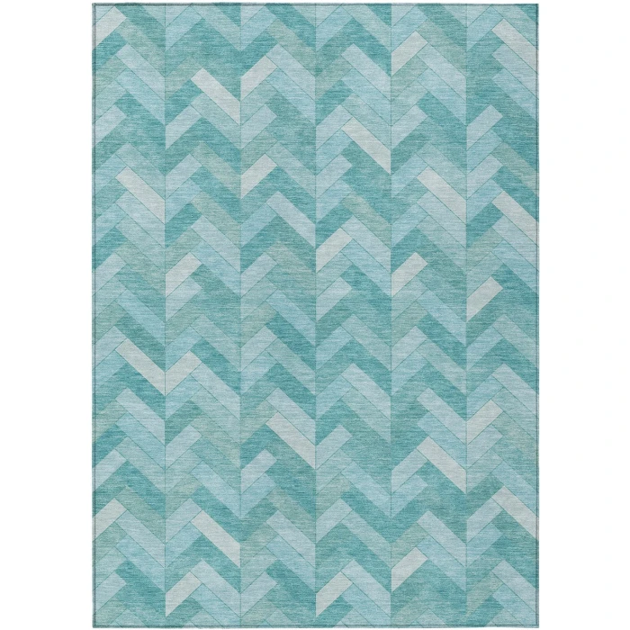 Addison Rugs Chantille Teal ACN2297 5ft. x 7ft.6in. Rect. Rug