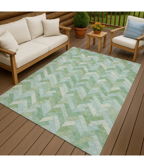 Addison Rugs Chantille Green ACN2297 8ft. x 10ft. Rect. Rug