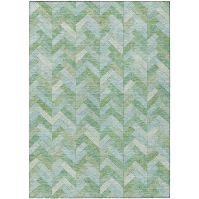 Addison Rugs Chantille Green ACN2297 9ft. x 12ft. Rect. Rug