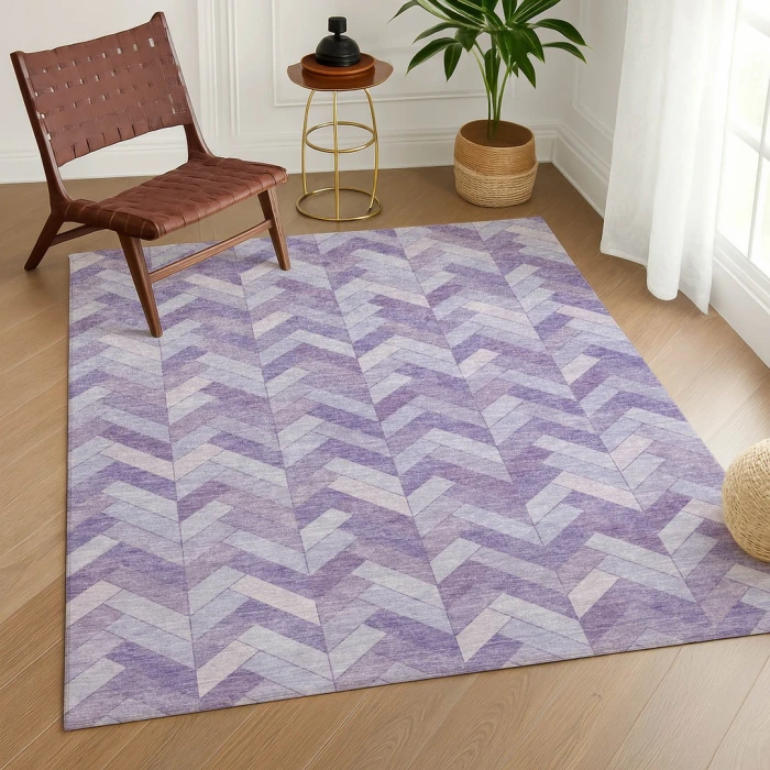 Addison Rugs Chantille Purple ACN2297 5ft. x 7ft.6in. Rect. Rug