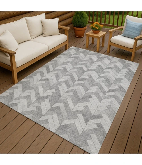 Addison Rugs Chantille Gray ACN2297 8ft. x 10ft. Rect. Rug