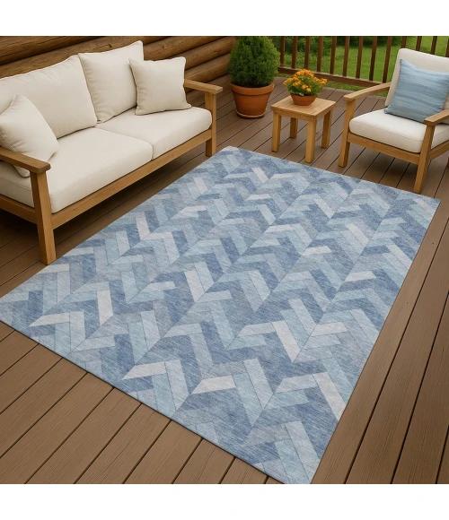 Addison Rugs Chantille Blue ACN2297 8ft. x 10ft. Rect. Rug
