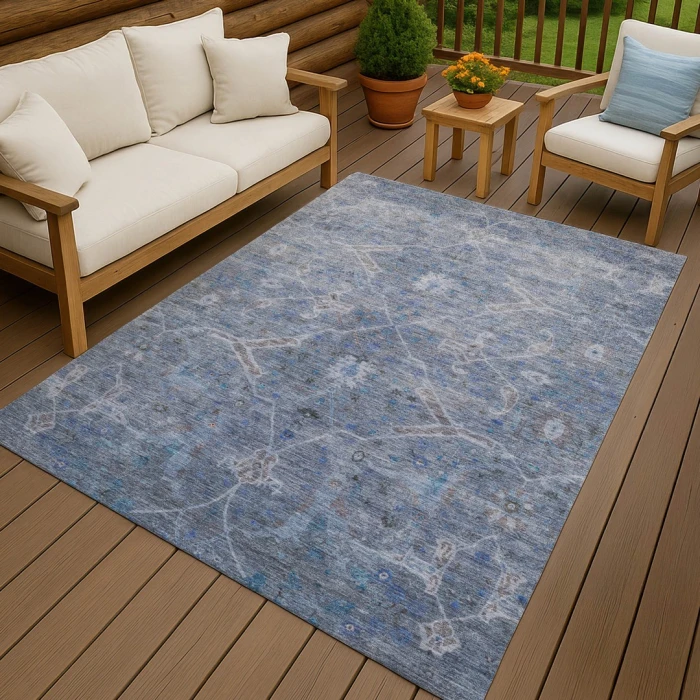 Addison Rugs Chantille Blue ACN2298 8ft. x 10ft. Rect. Rug
