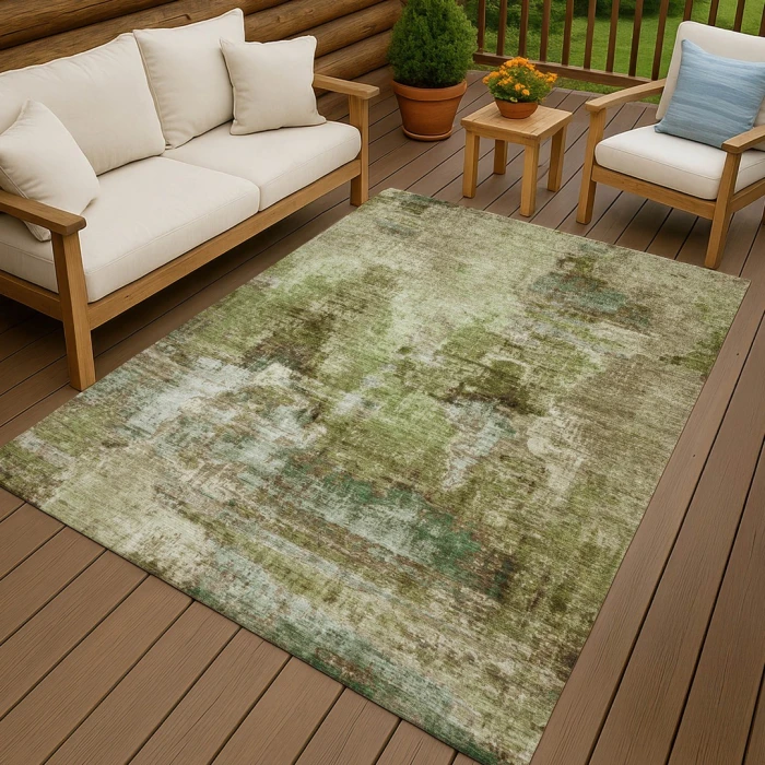 Addison Rugs Chantille Green ACN2300 9ft. x 12ft. Rect. Rug