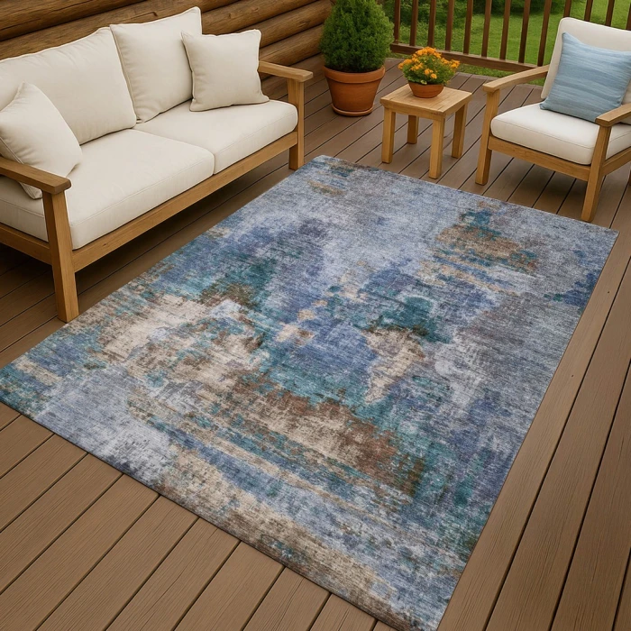 Addison Rugs Chantille Blue ACN2300 5ft. x 7ft.6in. Rect. Rug