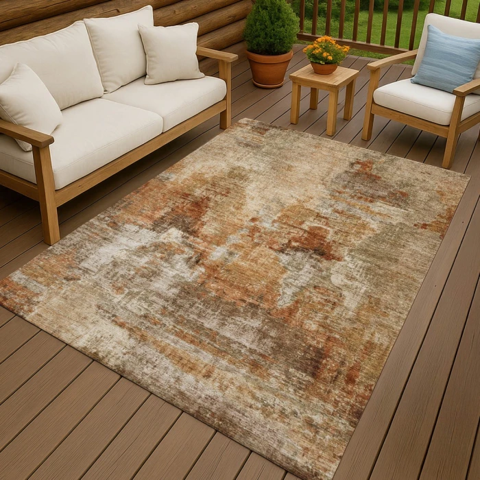Addison Rugs Chantille Orange ACN2300 8ft. x 10ft. Rect. Rug