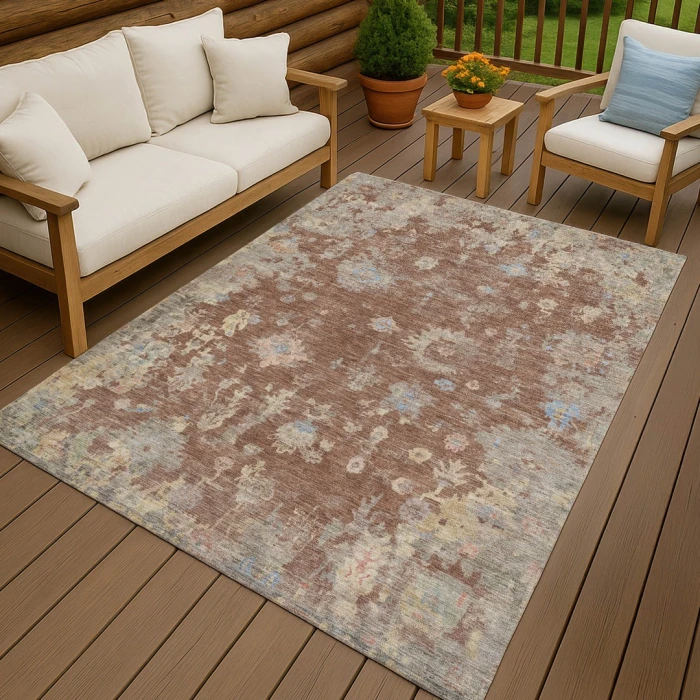 Addison Rugs Chantille Orange ACN2302 9ft. x 12ft. Rect. Rug