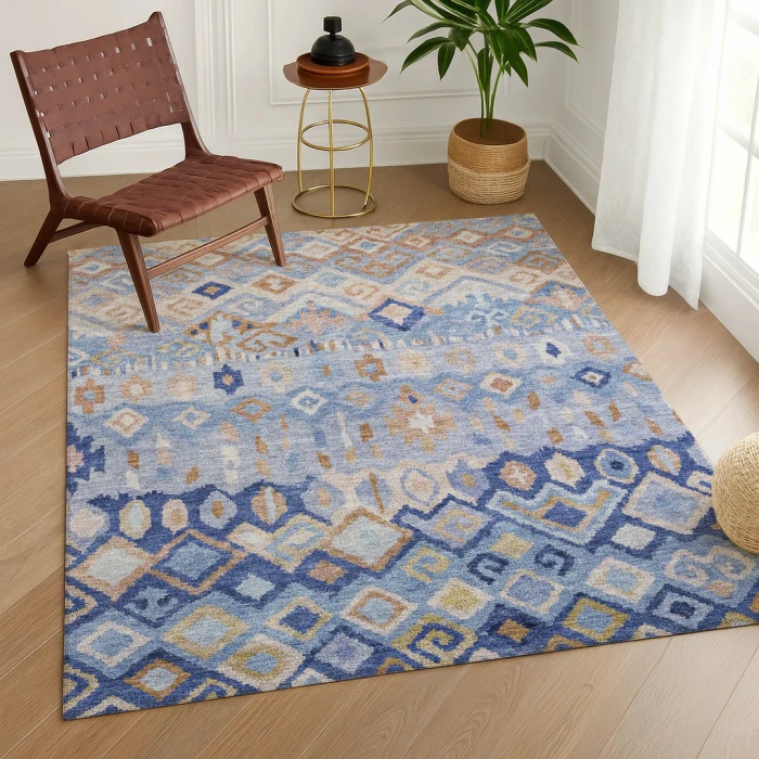 Addison Rugs Chantille Blue ACN2303 5ft. x 7ft.6in. Rect. Rug