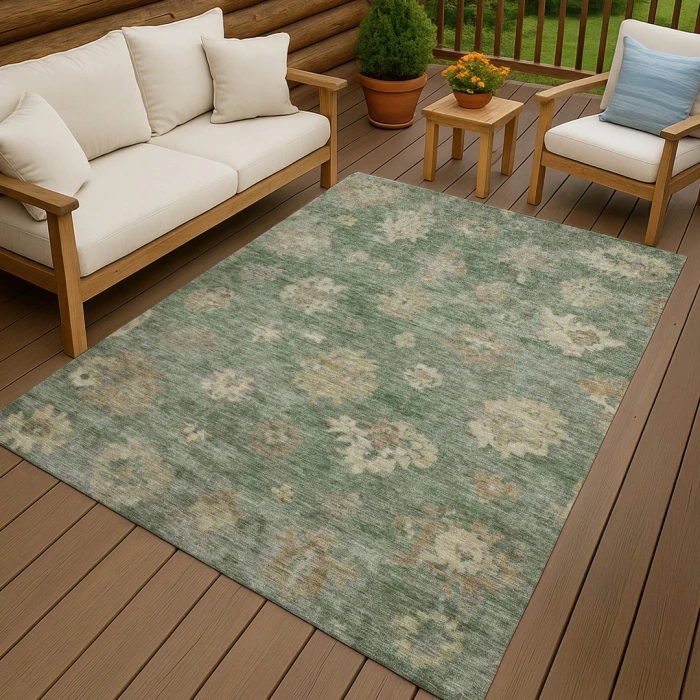 Addison Rugs Chantille Green ACN2305 5ft. x 7ft.6in. Rect. Rug