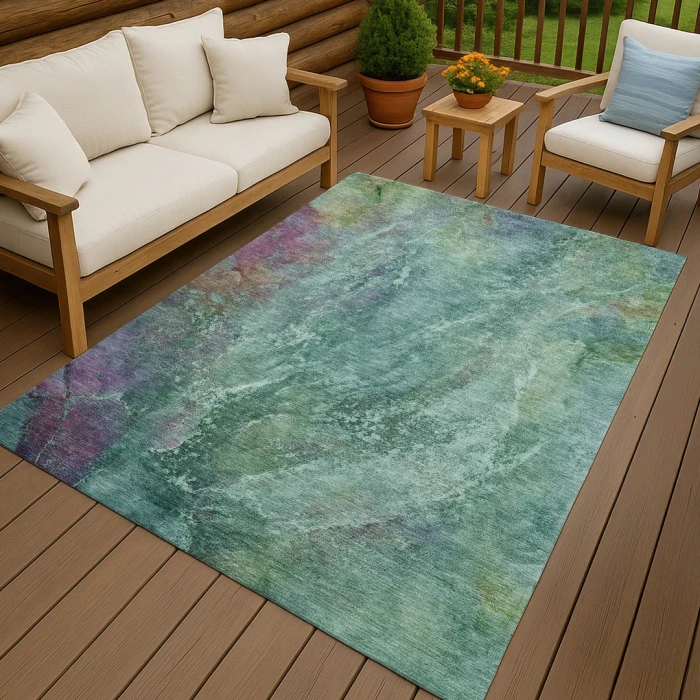 Addison Rugs Chantille Teal ACN2308 9ft. x 12ft. Rect. Rug